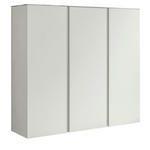 SCHUHSCHRANK Gardasee  in 120/110/33 cm  - Weiß, Design, Glas/Holzwerkstoff (120/110/33cm) - Moderano