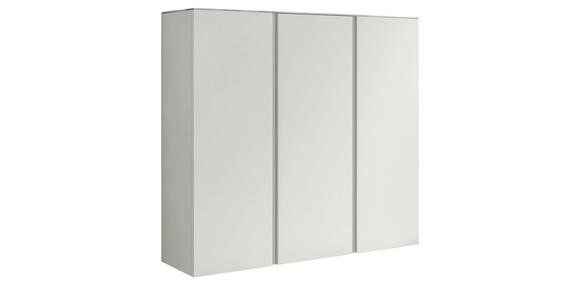 SCHUHSCHRANK Gardasee  in 120/110/33 cm  - Weiß, Design, Glas/Holzwerkstoff (120/110/33cm) - Moderano