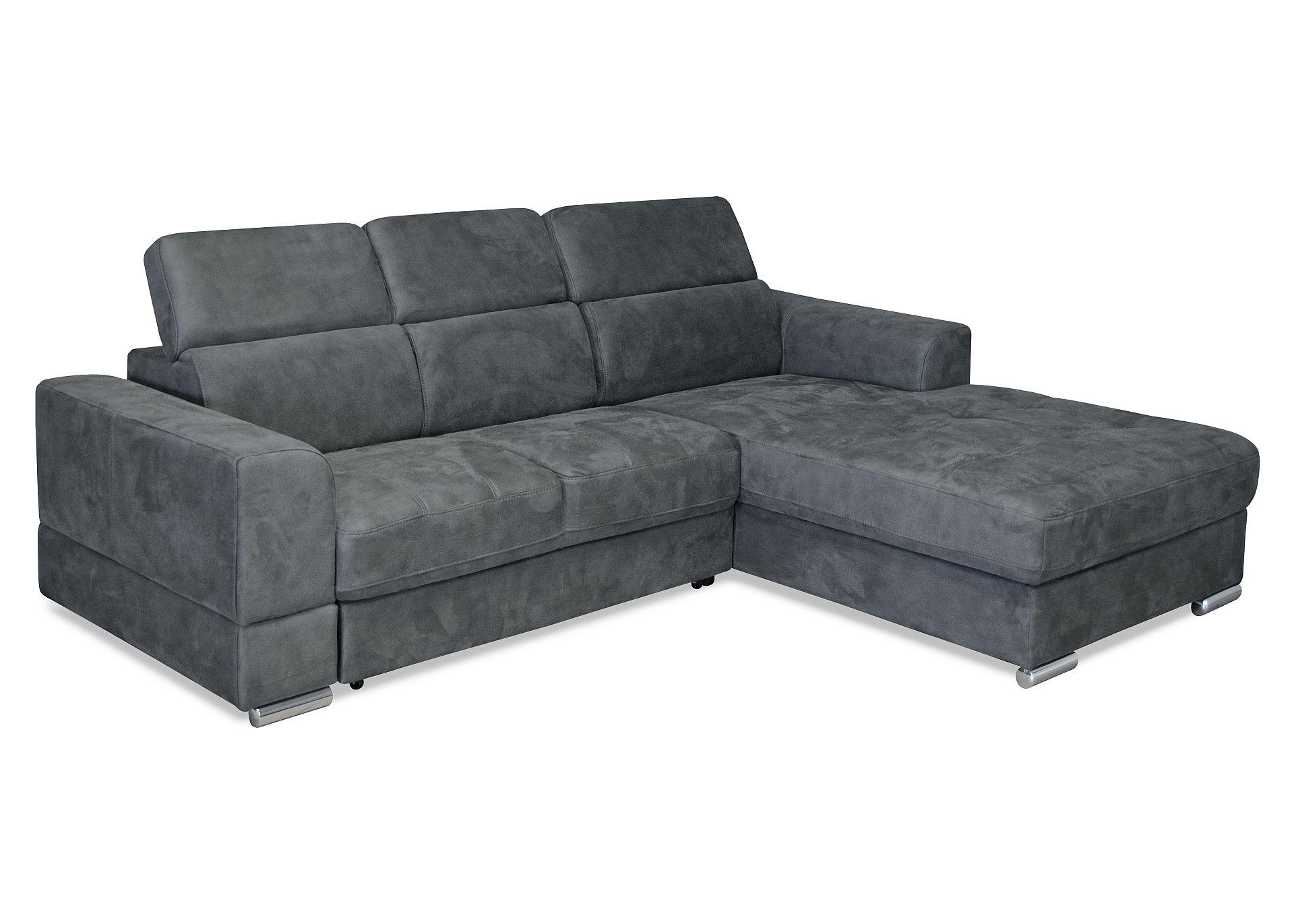 SJEDEĆA GARNITURA tekstil, drvni materijal, drvo  siva   - siva, Moderno, drvni materijal/tekstil (246/194cm) - Carryhome