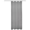SCHLAUFENVORHANG transparent  - Anthrazit Hochglanz, Basics, Textil (135/245cm)