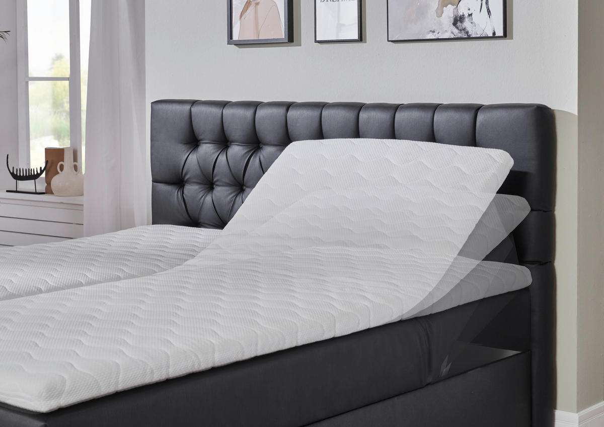 AMERICKÁ POSTEĽ, 160/200 cm, čierna - čierna, Modern, textil/plast (160/200cm) - MID.YOU