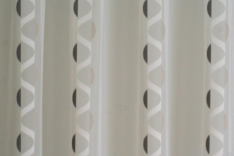PERDEA  - crem/gri, Konventionell, textil (290cm) - Ambiente