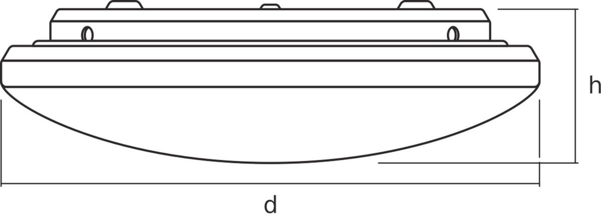 LED-DECKENLEUCHTE 40/8 cm   - Weiß, Basics, Kunststoff/Metall (40/8cm) - Osram