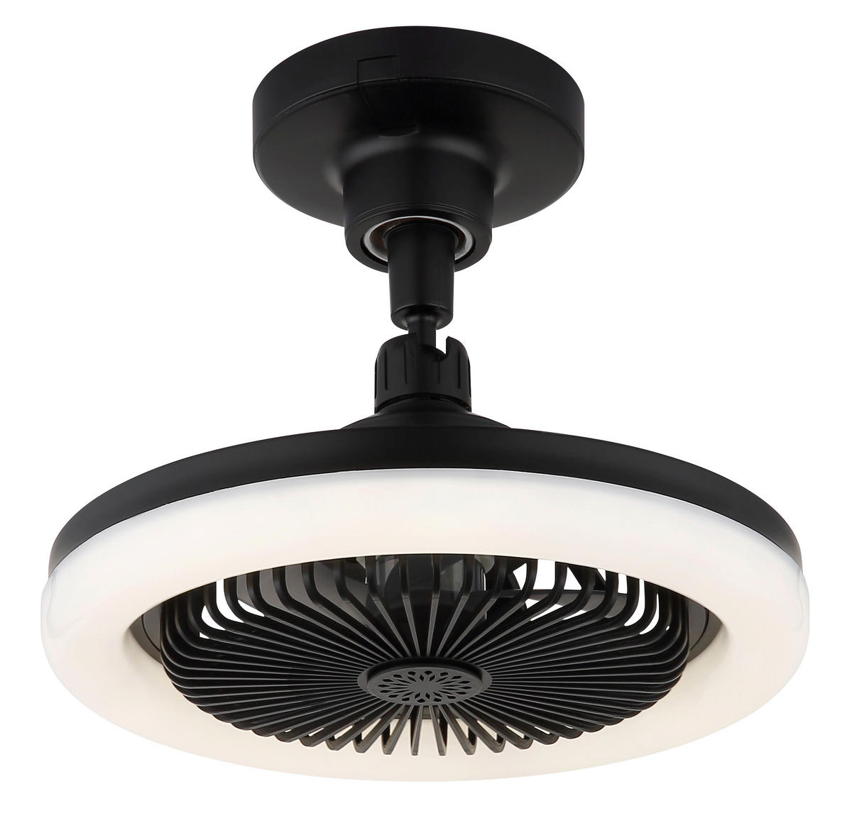 STROPNÍ VENTILÁTOR, 25,8/21,7 cm  - šedá/bílá, Design, plast (25,8/21,7cm) - Globo