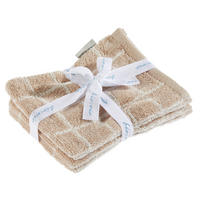 WASCHHANDSCHUHSET CHAMP Naturfarben, Taupe 4-teilig  - Taupe/Naturfarben, Natur, Textil (16/21cm) - Bio:Vio