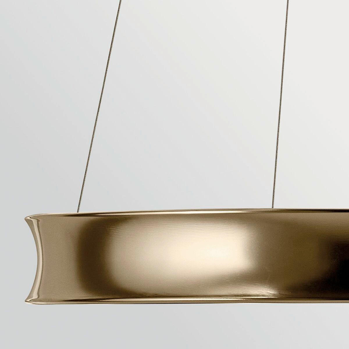 LED-HÄNGELEUCHTE Kichler 95/74,8 cm  - Champagner, Design, Metall (95/74,8cm) - Elstead Lighting