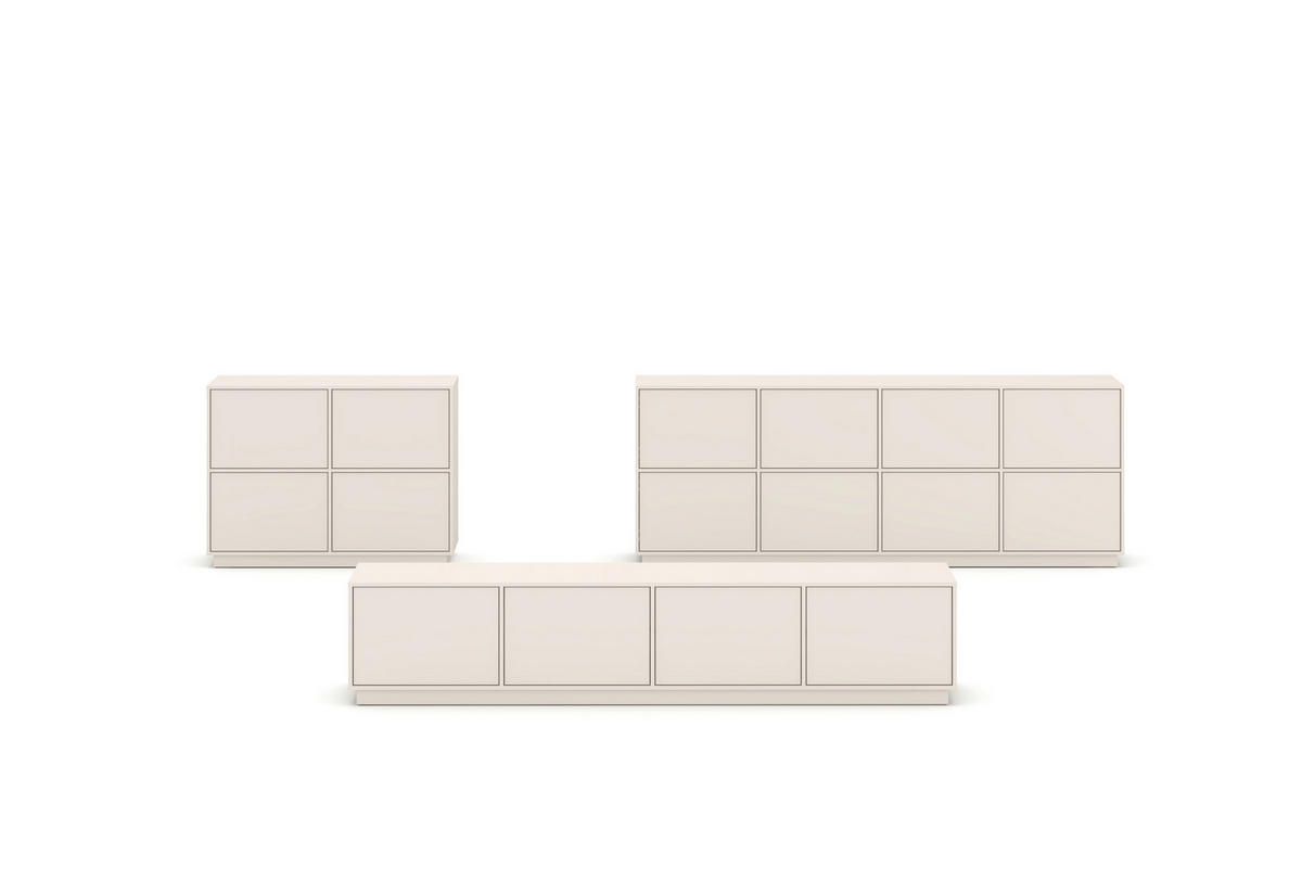 SIDEBOARD Japandi 111/82,5/41,5 cm  - Kaschmir, Design, Holzwerkstoff (111/82,5/41,5cm) - MID.YOU