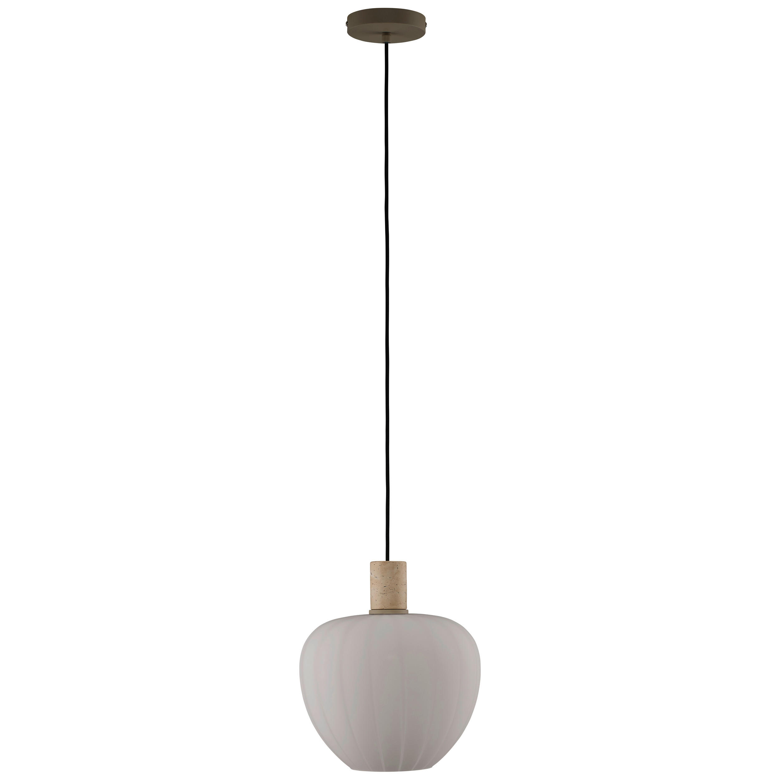 HÄNGELEUCHTE Annie 29/150 cm  - Beige/Weiß, Basics, Glas/Metall (29/150cm)