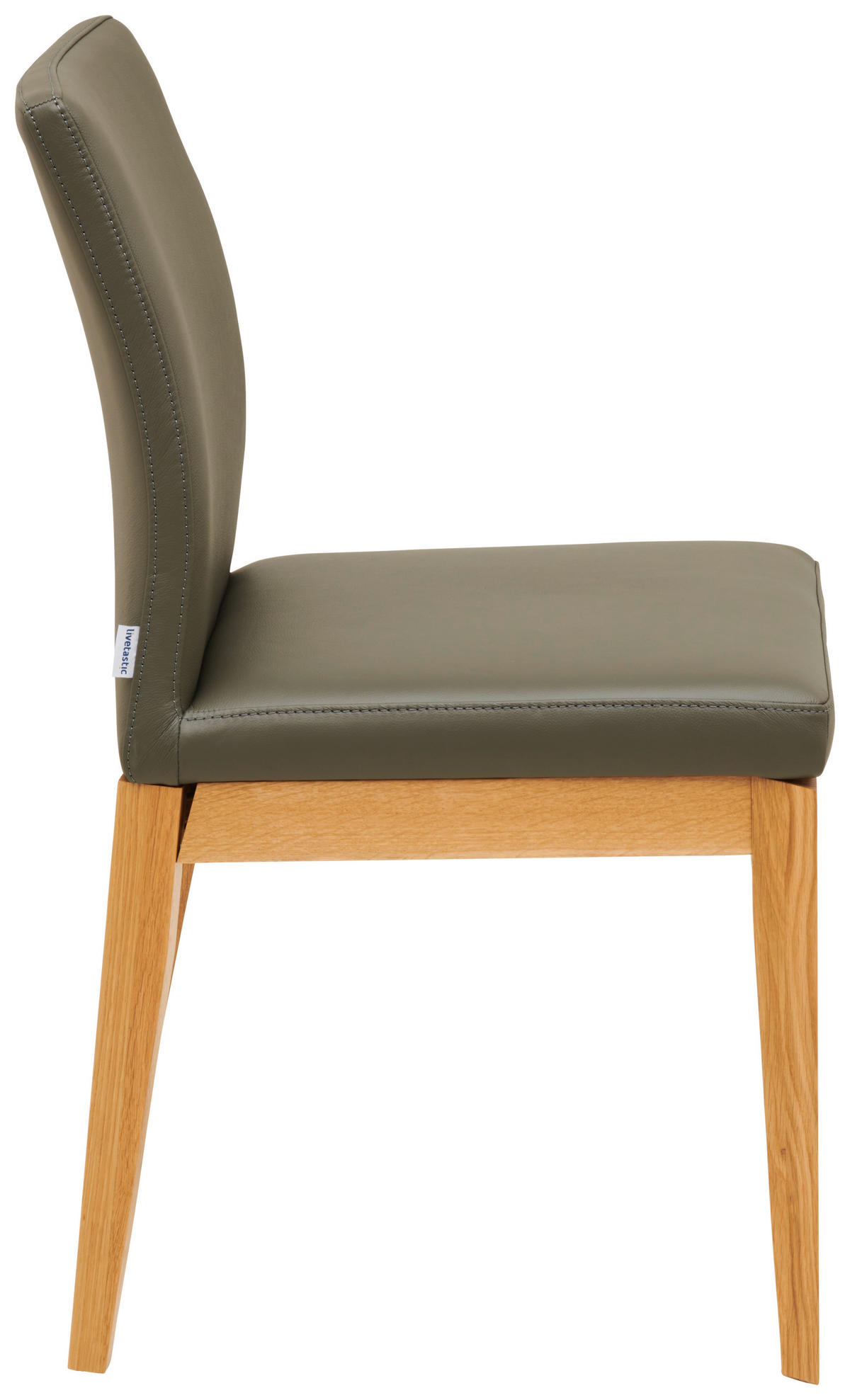 ŽIDLE, antracitová - barvy dubu/antracitová, Moderní, dřevo/kůže (48,5/86,5/60cm) - Livetastic