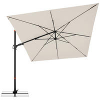 AMPELSCHIRM  280/280 cm  - Anthrazit/Naturfarben, Basics, Textil/Metall (280/280cm) - Doppler