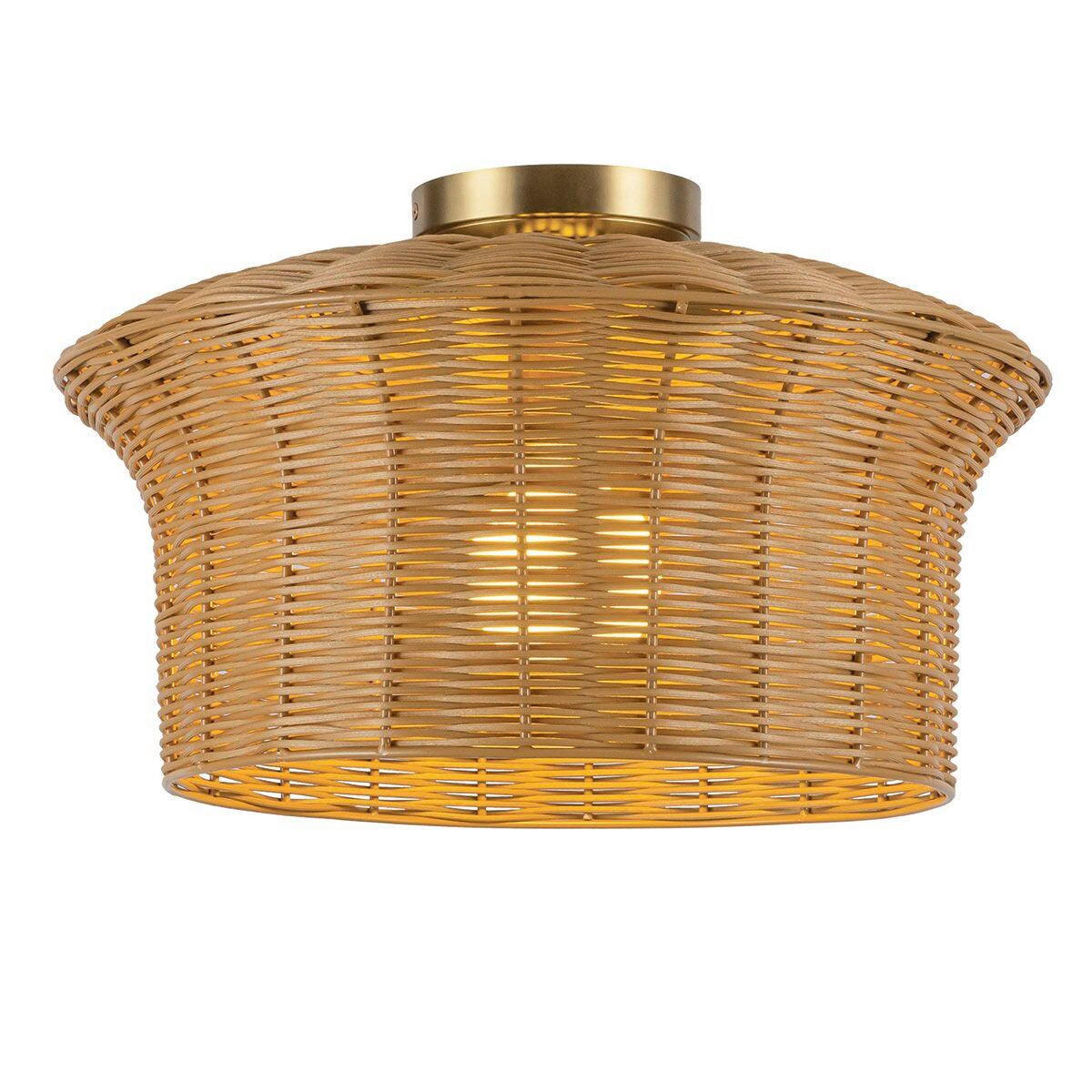 HÄNGELEUCHTE Alora Mood 26,5/40,6 cm  - Goldfarben, Design, Holz/Metall (26,5/40,6cm) - Elstead Lighting