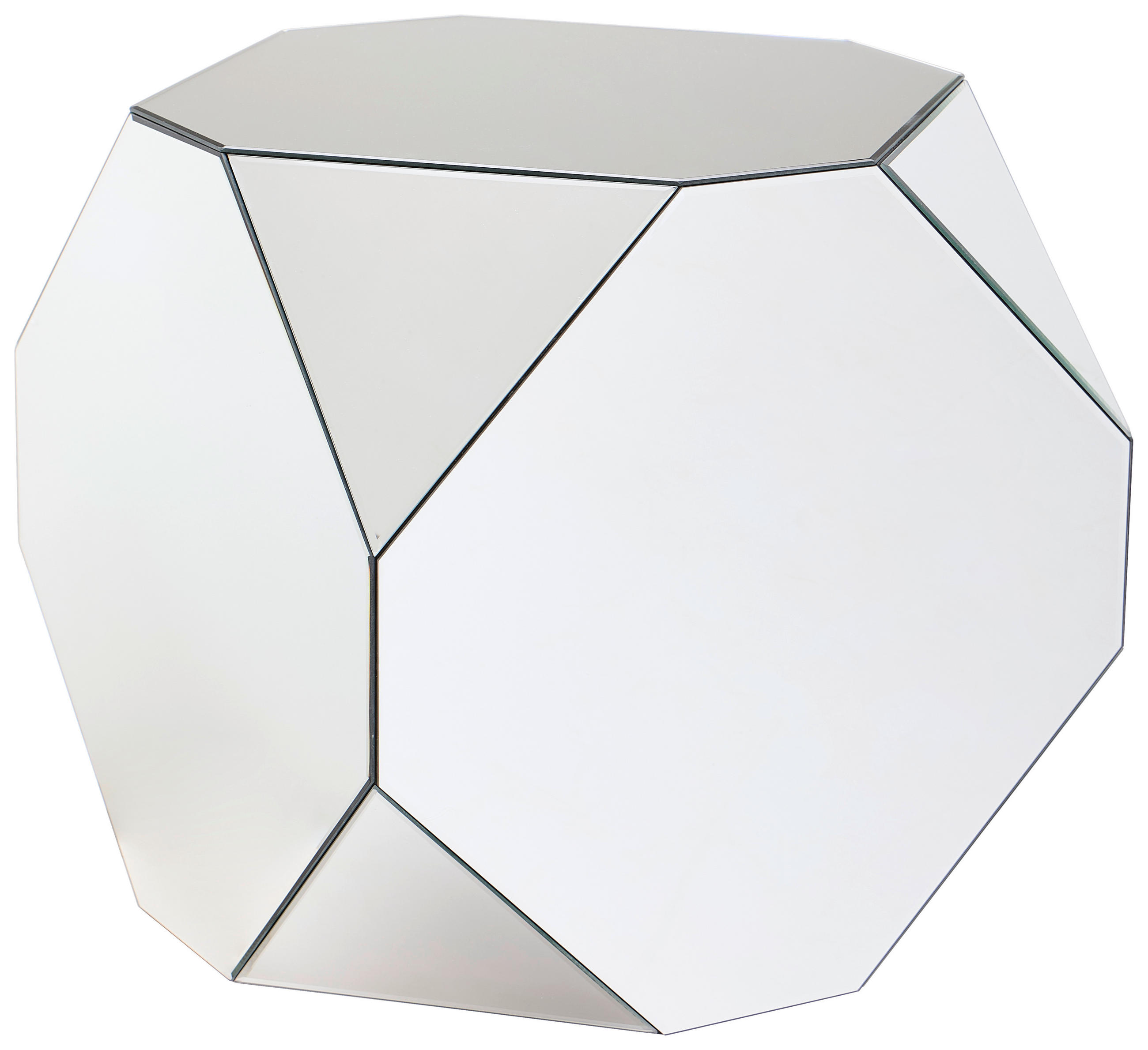 BEISTELLTISCH Klar organisch  - Klar, Design, Glas/Holzwerkstoff (57/57/57cm) - MID.YOU