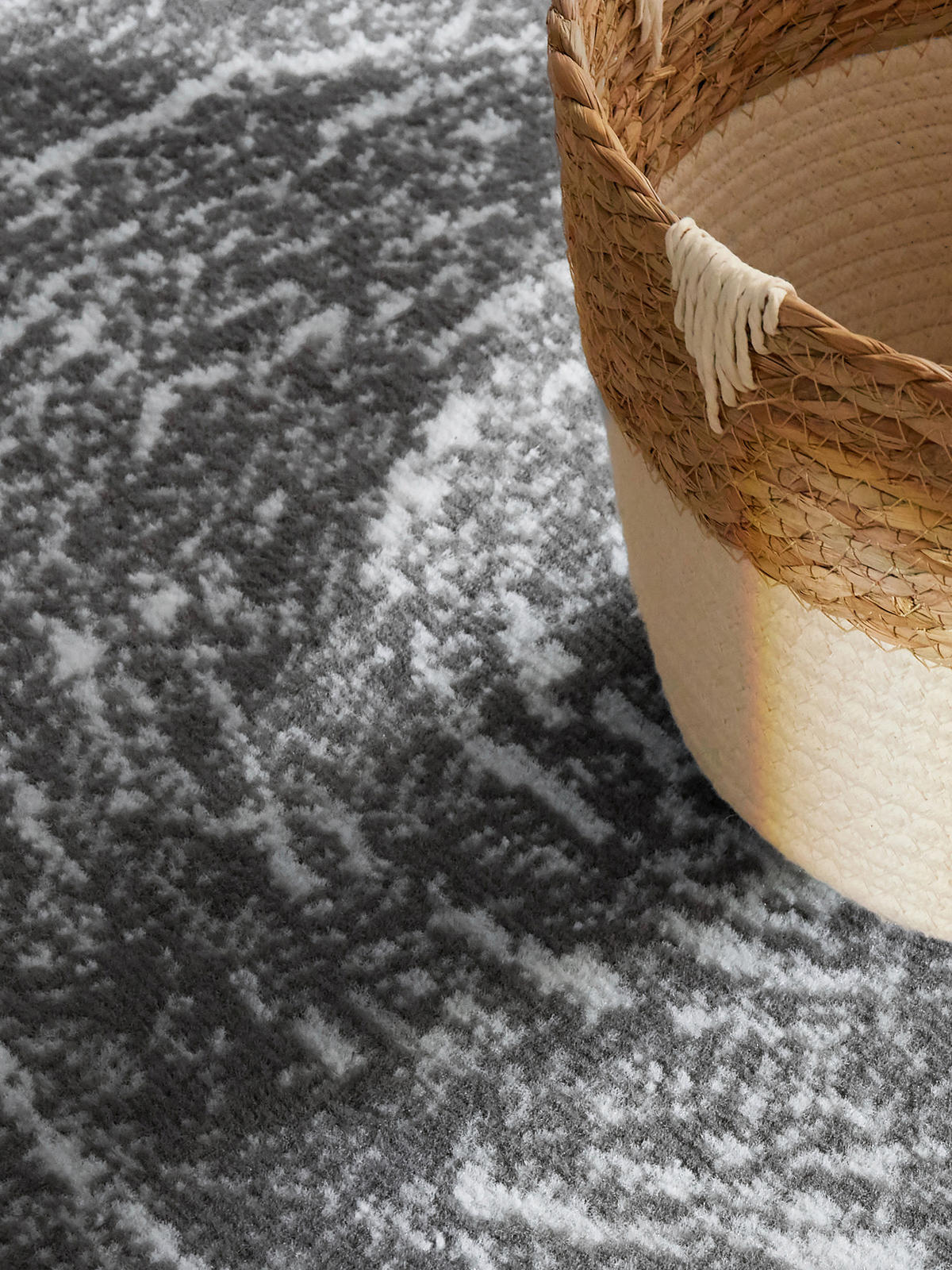 WEBTEPPICH 120 cm Gloria Creme, Grau  - Creme/Grau, Design, Kunststoff/Textil (120cm) - Novel