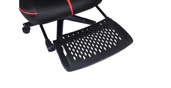 GAMINGSTUHL Rot, Schwarz Metall, Kunststoff, Textil   - Rot/Schwarz, MODERN, Kunststoff/Textil (59/107-117/58cm) - Carryhome