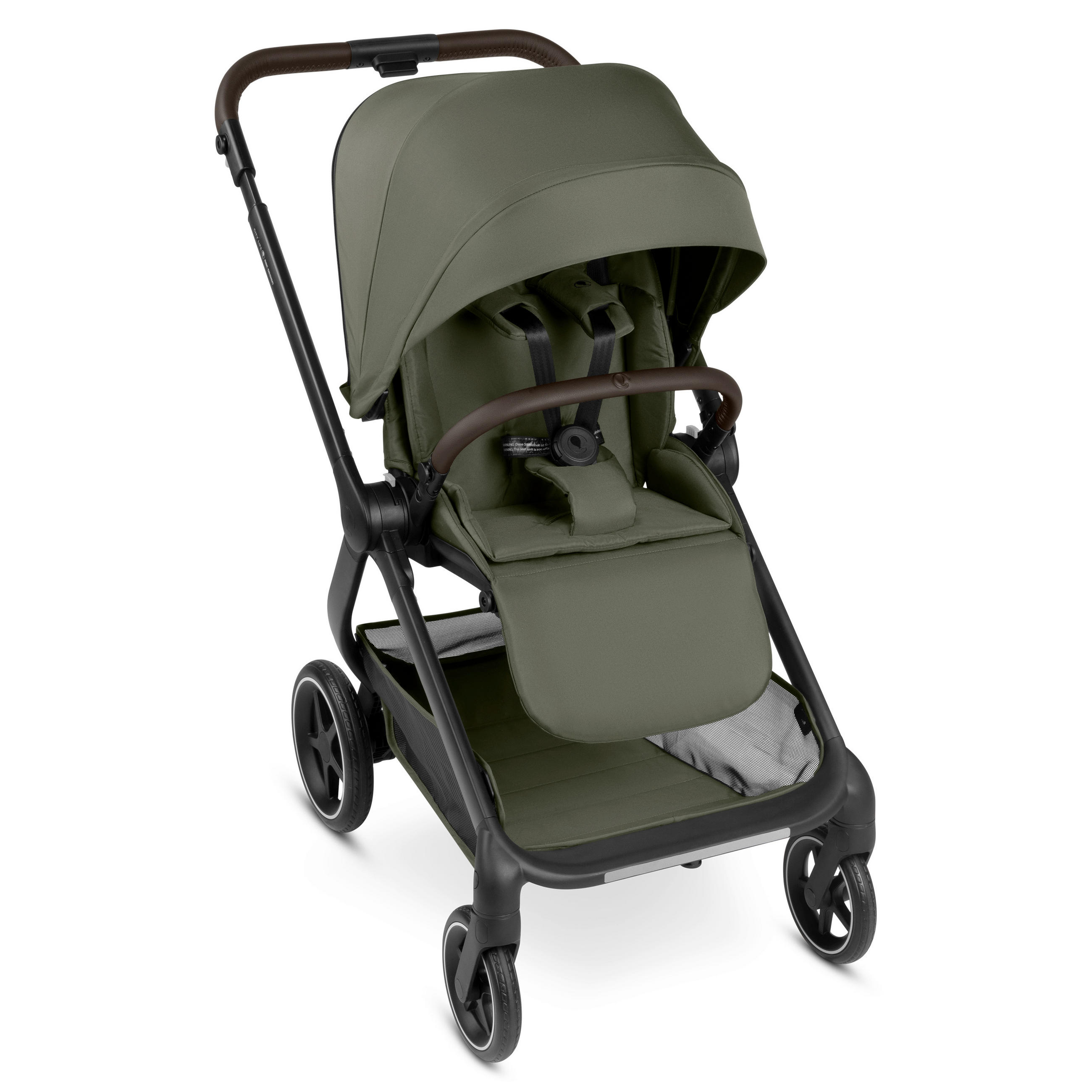 KINDERWAGEN  City Life  Avocado  - Schwarz/Olivgrün, Basics, Textil/Metall (82,0/52,0/107,5cm) - ABC Design