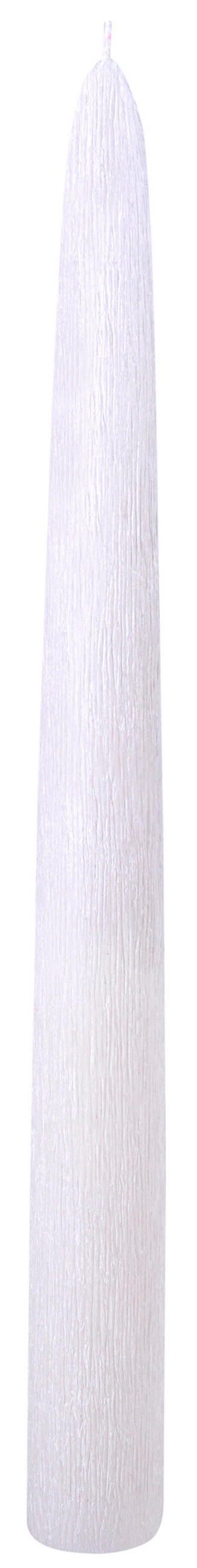 KÓNICKÁ SVÍČKA - perleť, Basics, přírodní materiály (2/23/2cm)