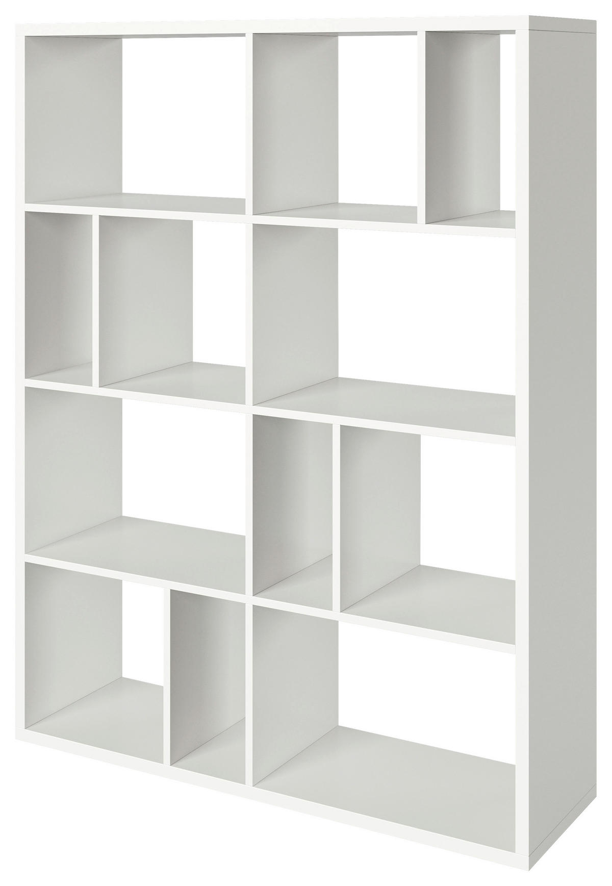 REGAL 113/147/34 cm bela  - bela, Basics, leseni material (113/147/34cm) - MID.YOU
