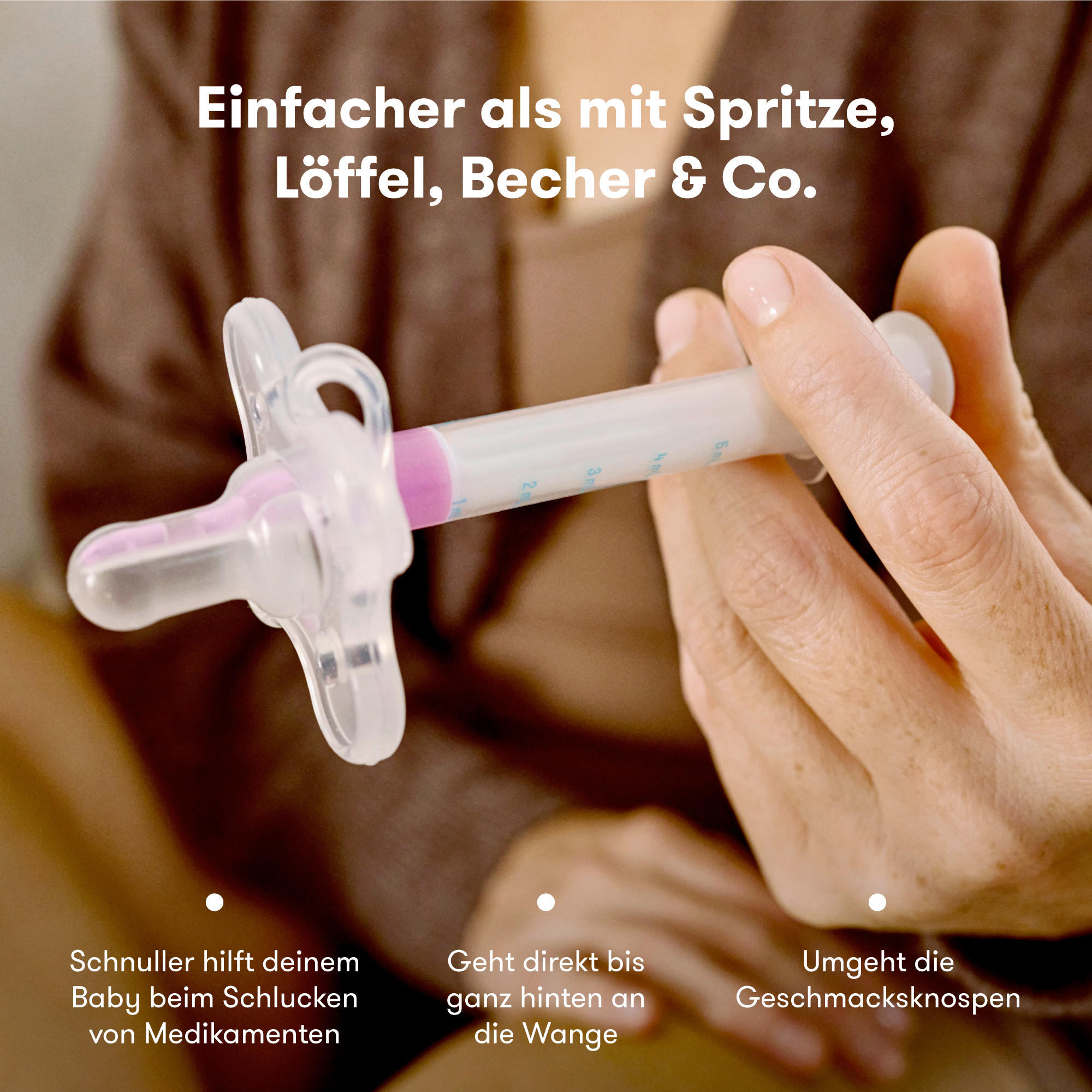 MEDIKAMENTENSCHNULLER FRIDA BABY  - Klar, Basics, Kunststoff (7,5/13,0/4,2cm)