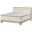 BOXSPRINGBETT 140/200 cm  in Naturfarben  - Eichefarben/Naturfarben, Natur, Holz/Textil (140/200cm) - Valnatura