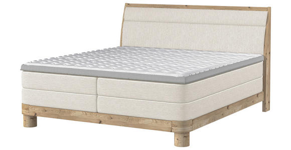 BOXSPRINGBETT 160/200 cm in Naturfarben - Eichefarben/Naturfarben, Natur, Holz/Textil (160/200cm) - Valnatura