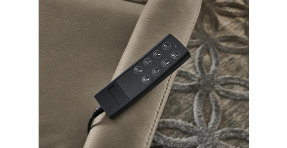 RELAXSESSEL in Leder Taupe  - Taupe/Schwarz, Design, Leder/Metall (76/110/86cm) - Dieter Knoll