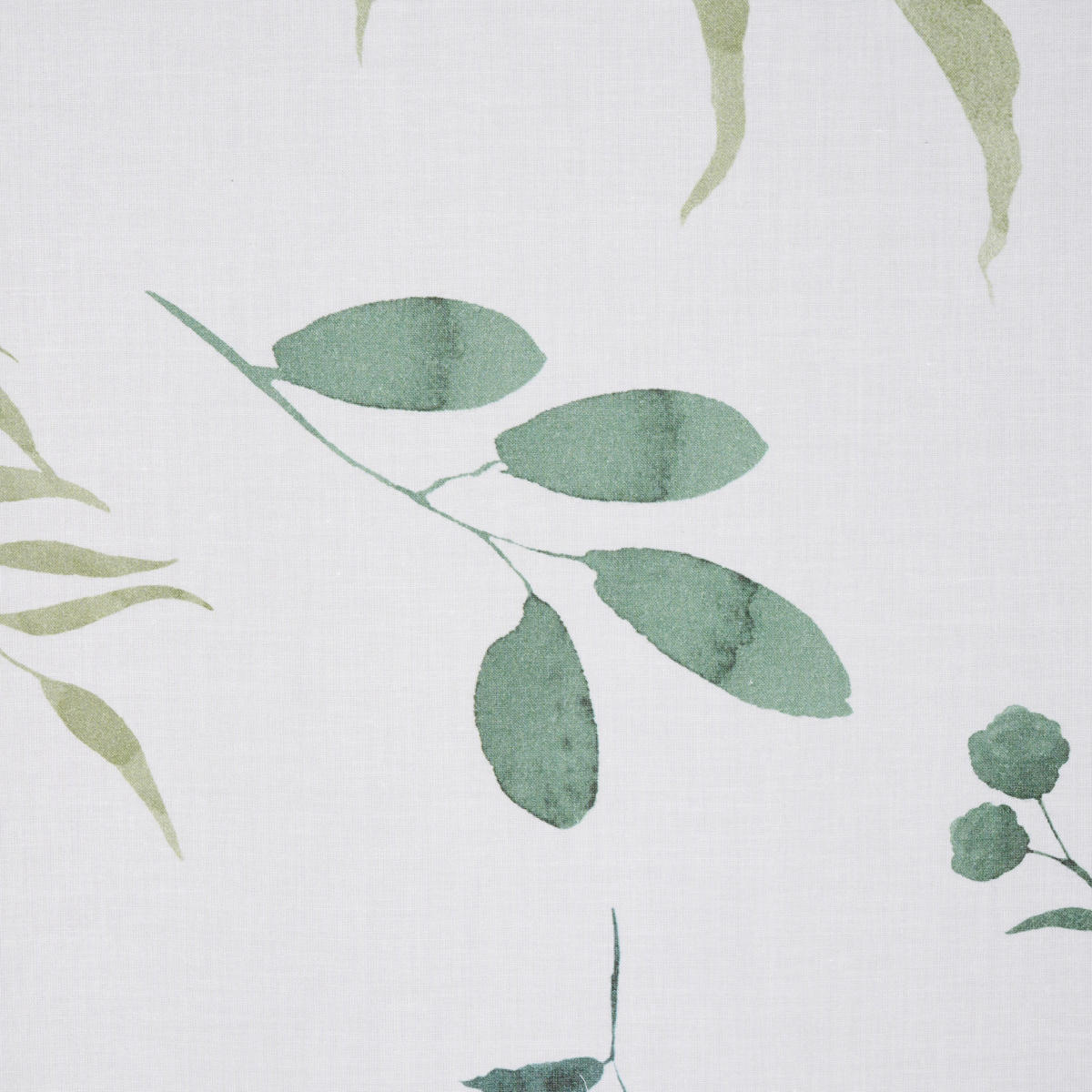 HOTOVÝ ZÁVES, polopriehľadné, 140/255 cm - biela/zelená, Konventionell, textil (140/255cm) - Bio:Vio