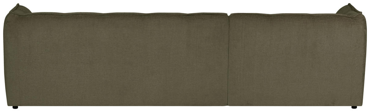 ECKSOFA LIVOLI in Chenille Grün  246/160 cm  - Schwarz/Grün, Design, Textil (246/160cm) - MID.YOU
