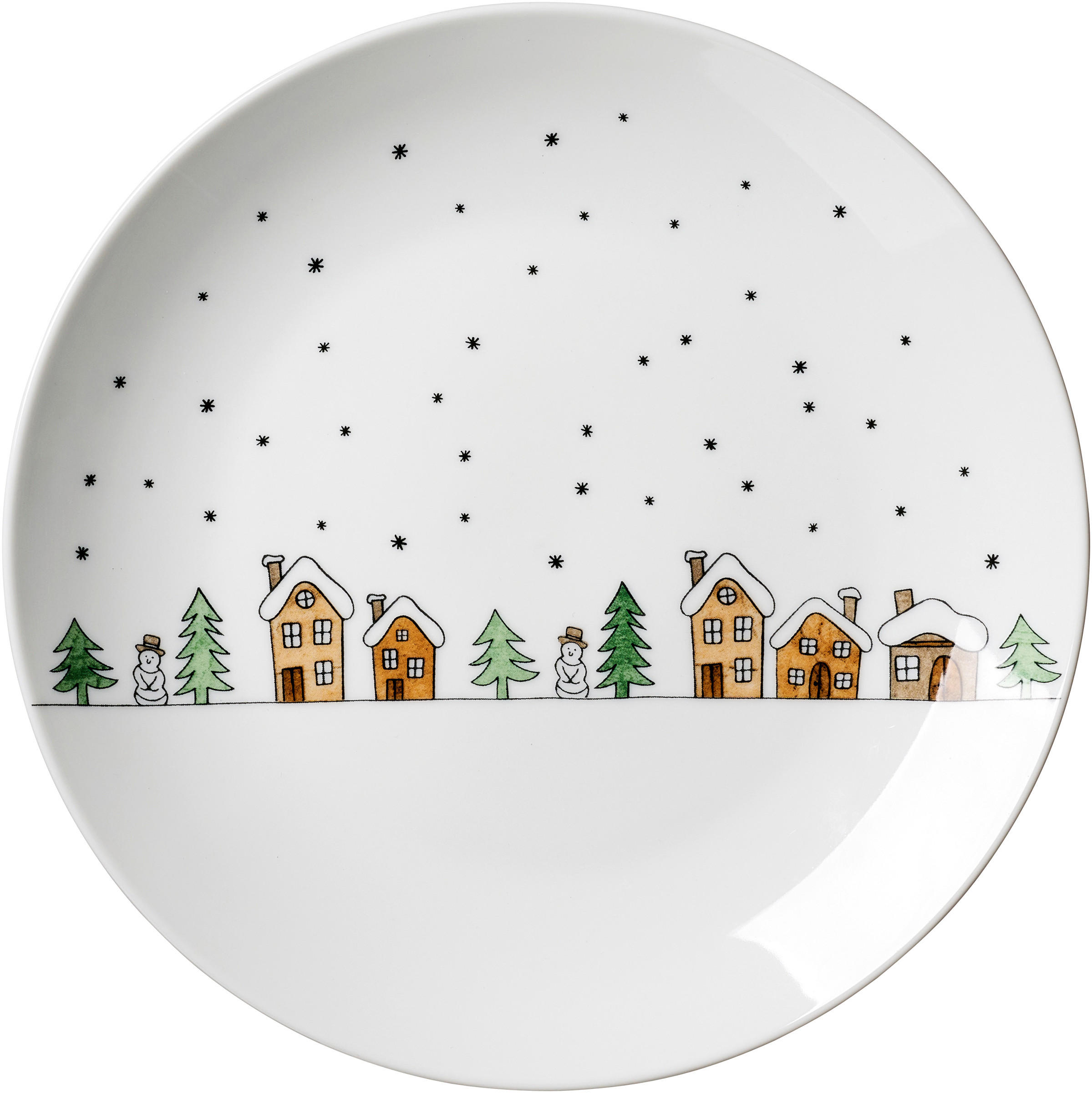 DEZERTNÝ TANIER    - viacfarebná, Basics, keramika (21/21/2cm)
