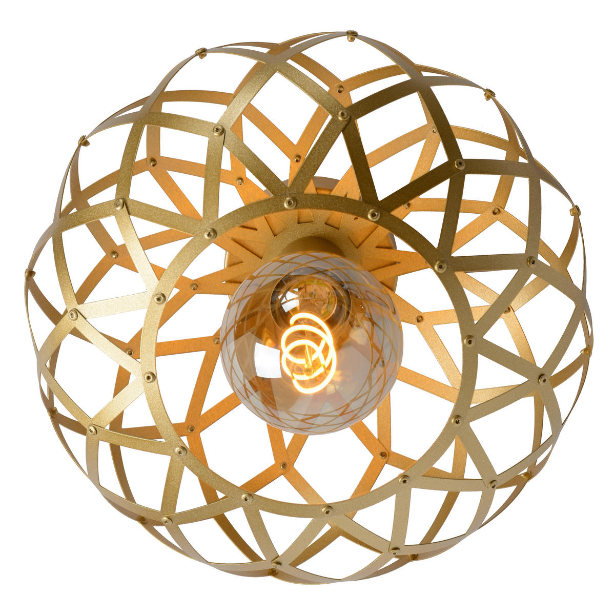 DECKENLEUCHTE  30/20 cm    - Messingfarben, Design, Metall (30/20cm) - Lucide