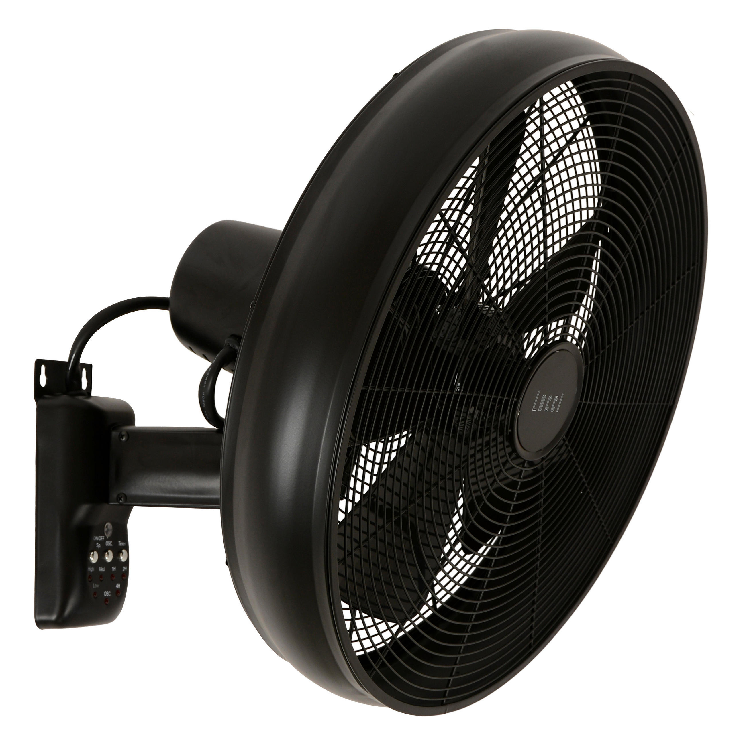 TAKFLÄKT Breeze Serie  - svart, Basics, metall/plast (46/46/40cm) - P & B
