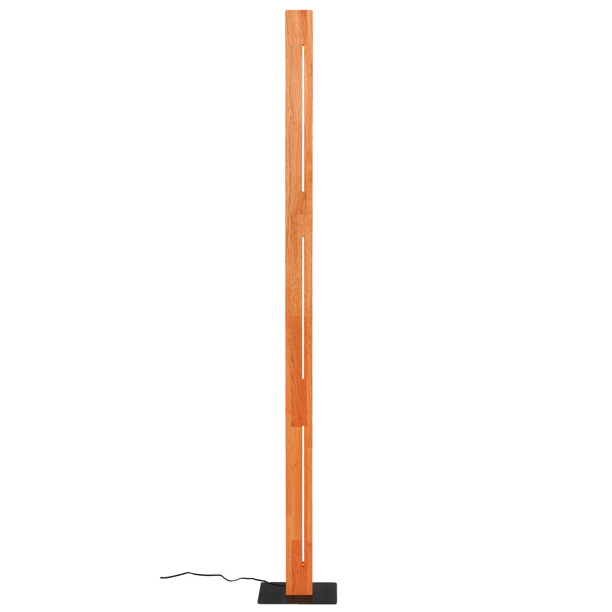 LED-STEHLEUCHTE 21/150/21 cm    - Schwarz, Design, Holz/Metall (21/150/21cm)