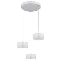 LED-HÄNGELEUCHTE 40/150 cm  - Klar/Opal, Design, Glas/Kunststoff (40/150cm) - Globo