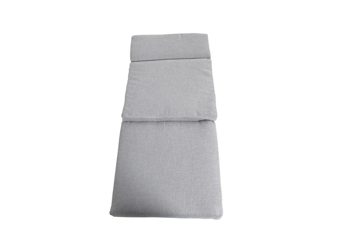 GARTENSESSEL Aluminium Grau  - Grau, Design, Textil/Metall (56,5/105/69,5cm) - Ambia Garden