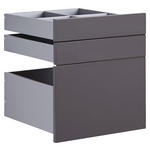 SCHUBLADENSET 45,3/50,3/46,8 cm   - Anthrazit, KONVENTIONELL, Holzwerkstoff (45,3/50,3/46,8cm) - Hom`in
