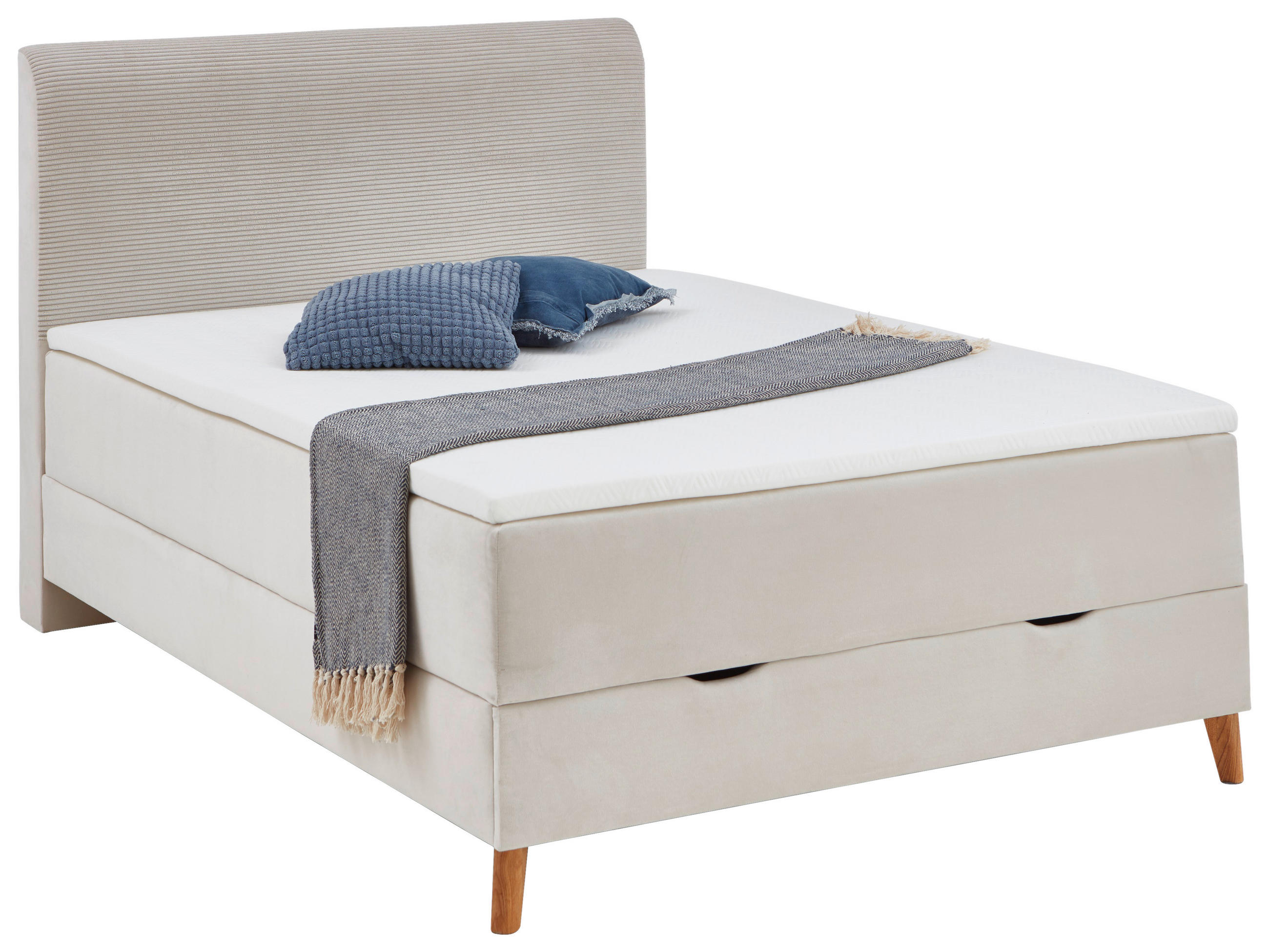 Boxxx Boxspringbett Beige 140x200 cm