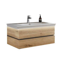 WASCHTISCHKOMBI 102 cm  - Eichefarben/Erlefarben, Natur, Holz/Keramik (102cm) - Valdera