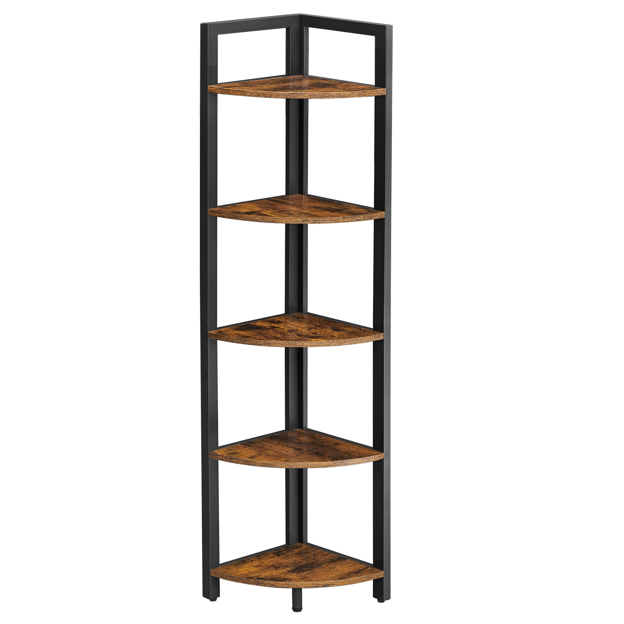 ECKREGAL in 30/150/30 cm Braun, Schwarz  - Schwarz/Braun, LIFESTYLE, Holzwerkstoff/Metall (30/150/30cm) - Boxxx