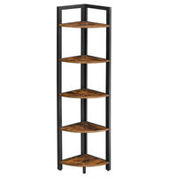 ECKREGAL in 30/150/30 cm Braun, Schwarz  - Schwarz/Braun, LIFESTYLE, Holzwerkstoff/Metall (30/150/30cm) - Boxxx