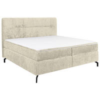 BOXSPRINGBETT 160/200 cm  in Champagner  - Champagner/Schwarz, Design, Textil/Metall (160/200cm) - Esposa