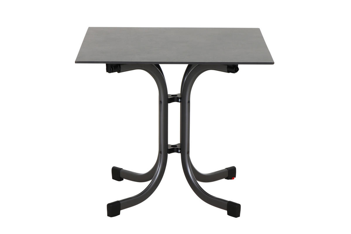 GARTENGARNITUR 5-teilig Stahl  - Anthrazit, Basics, Kunststoff/Metall (57/80/56cm) - Siena Garden