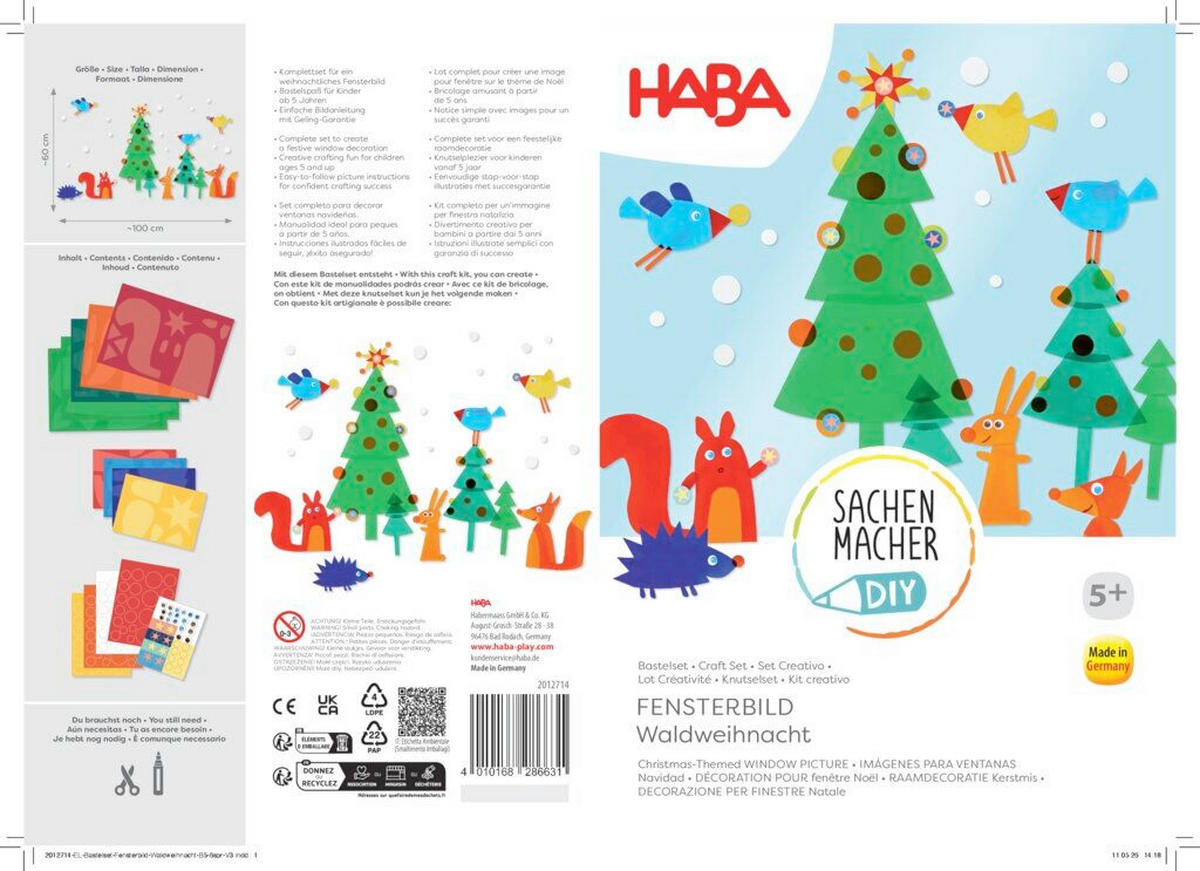 BASTELSET - Multicolor, Basics, Papier (25,0/0,5/17,6cm) - Haba