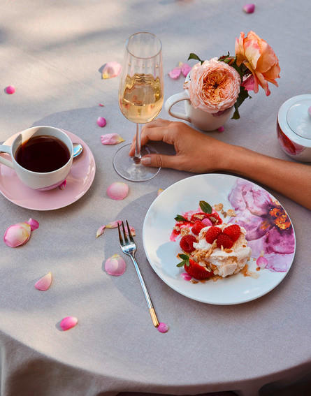 SKODELICA ZA KAVO  ROSE GARDEN  230 ml      - roza/bela, Basics, keramika (230ml) - Villeroy & Boch
