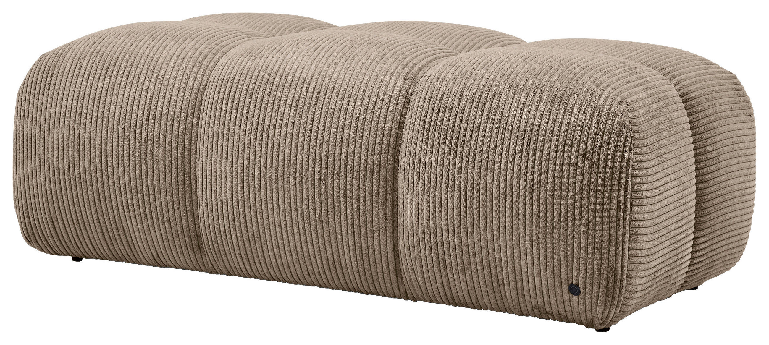 HOCKER Cord Braun  - Schwarz/Braun, KONVENTIONELL, Kunststoff/Textil (105/43/90cm) - Tom Tailor