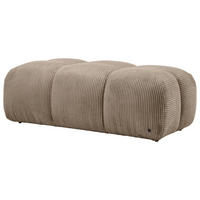 HOCKER Cord Braun  - Schwarz/Braun, KONVENTIONELL, Kunststoff/Textil (105/43/90cm) - Tom Tailor