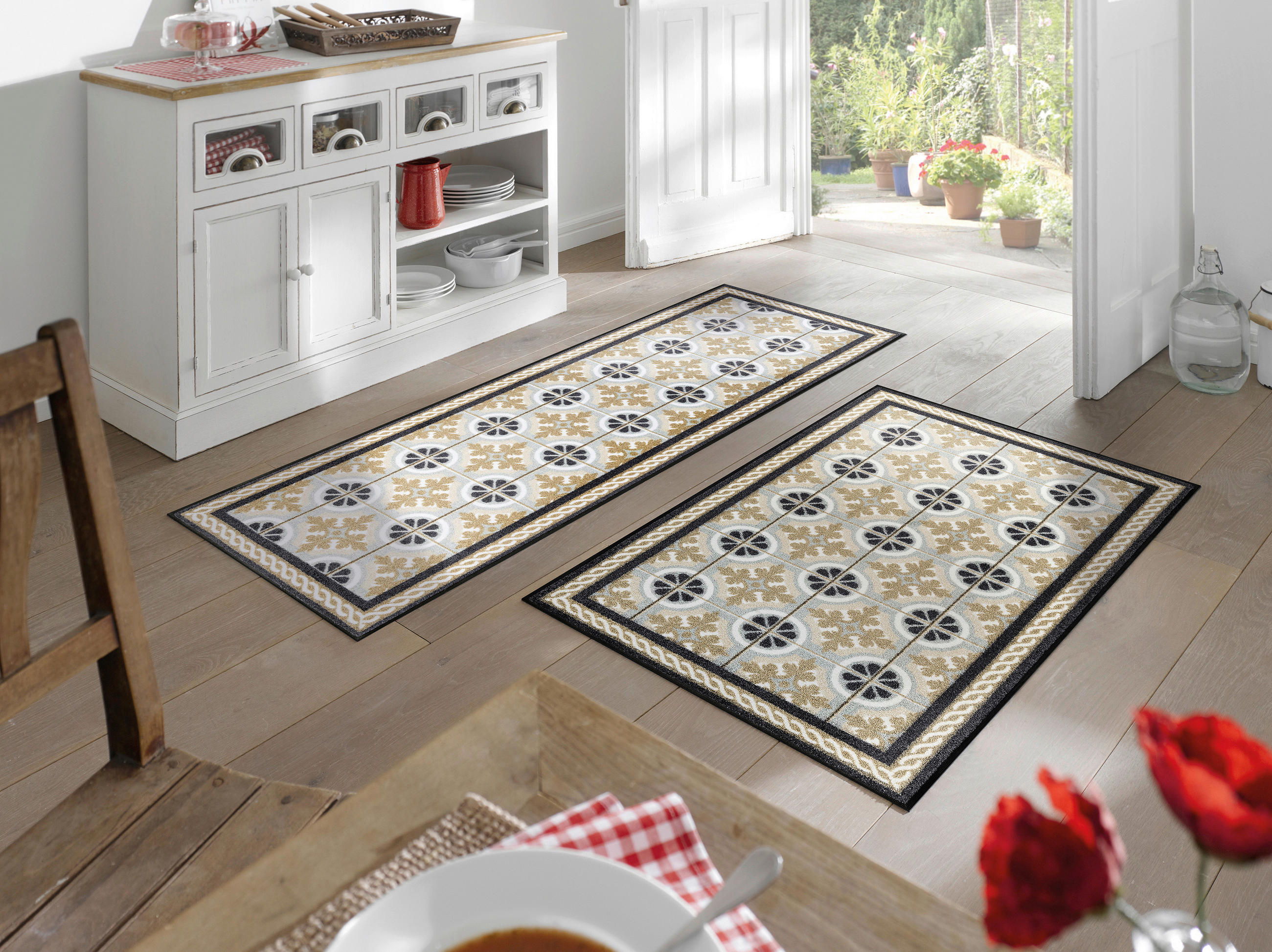 DVEŘNÍ ROHOŽKA, 75/120 cm, vícebarevná - vícebarevná, Konvenční, textil/plast (75/120cm) - Esposa