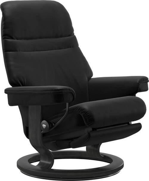 RELAXSESSEL in Holz, Leder Schwarz  - Schwarz, KONVENTIONELL, Leder/Holz (79/103/78cm) - Stressless