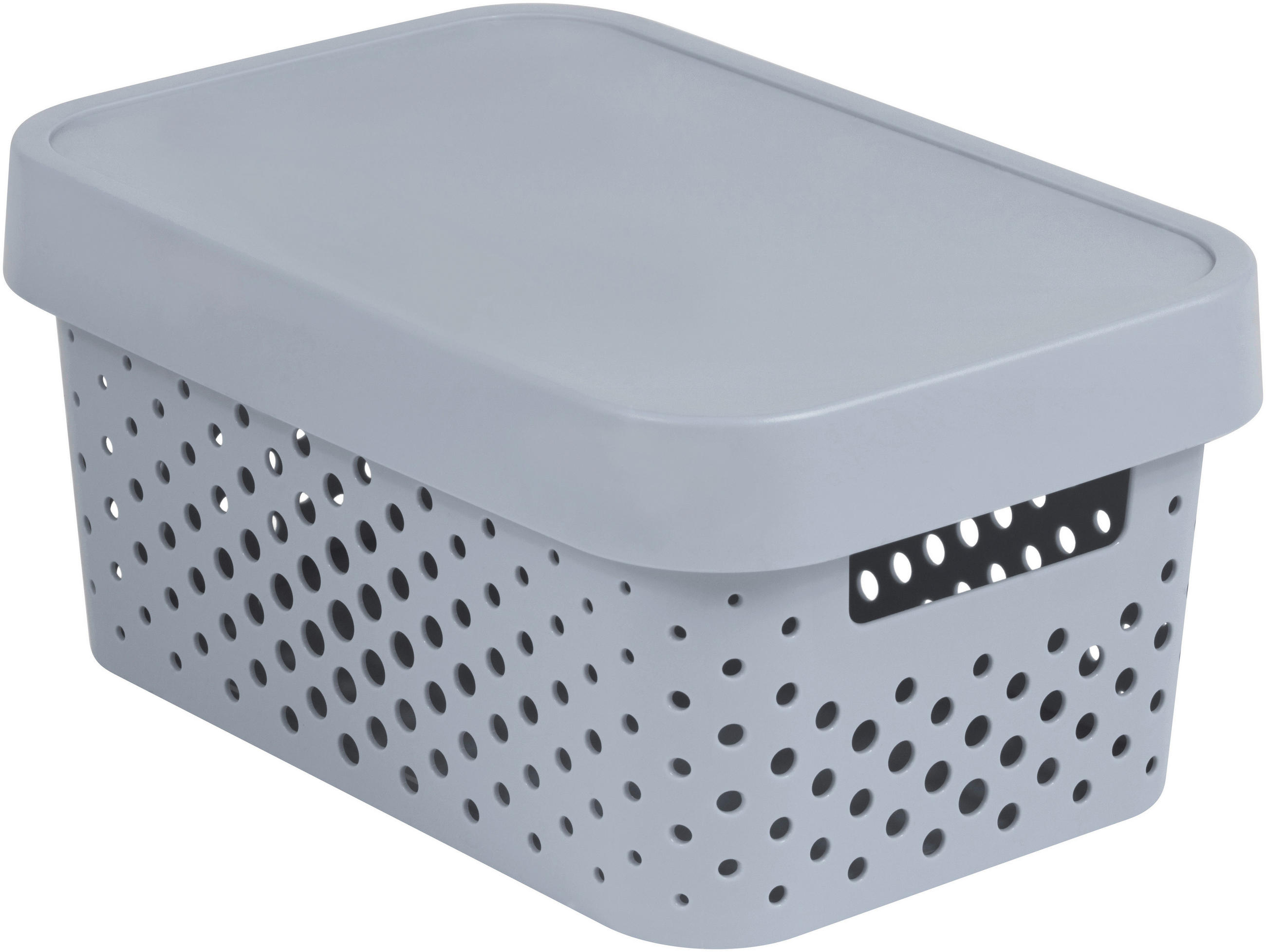 CUTIE CU CAPAC     - gri, Konventionell, plastic (26.8/18.6/12.4cm)