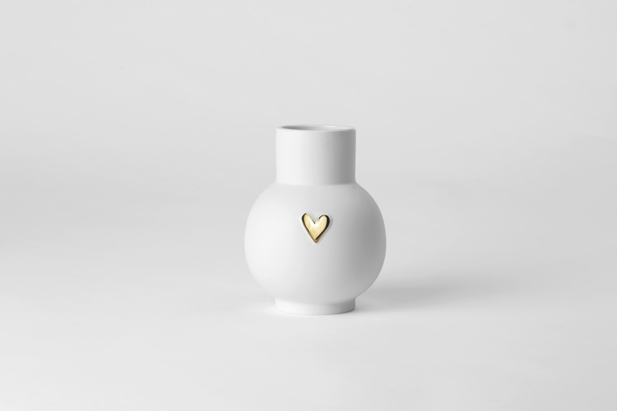 VASE  - Weiss, Basics, Keramik (10/13cm) - Räder