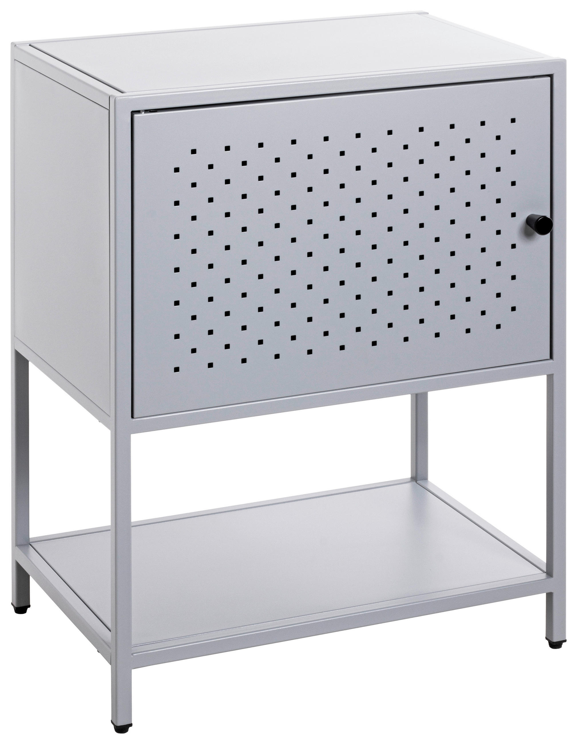 NACHTSCHRANK 45/60/30 cm  - Grau, Design, Metall (45/60/30cm)