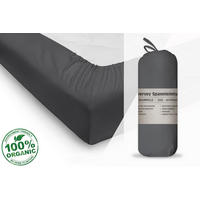 SPANNBETTTUCH 140-160/200 cm  - Anthrazit, Basics, Textil (140-160/200cm)